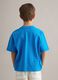 Children's regular fit blue pure cotton t-shirt_1