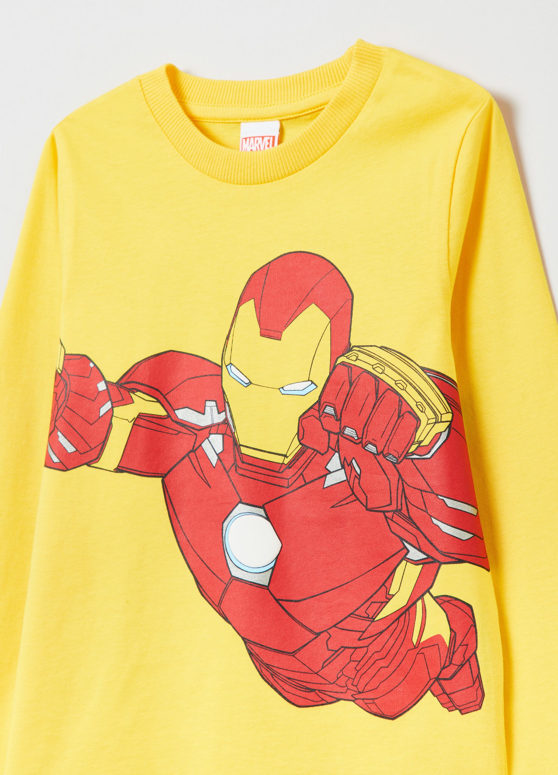Camiseta de manga larga estampado Iron Man