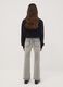 Girls&rsquo; grey flared jeans in stretch cotton_1