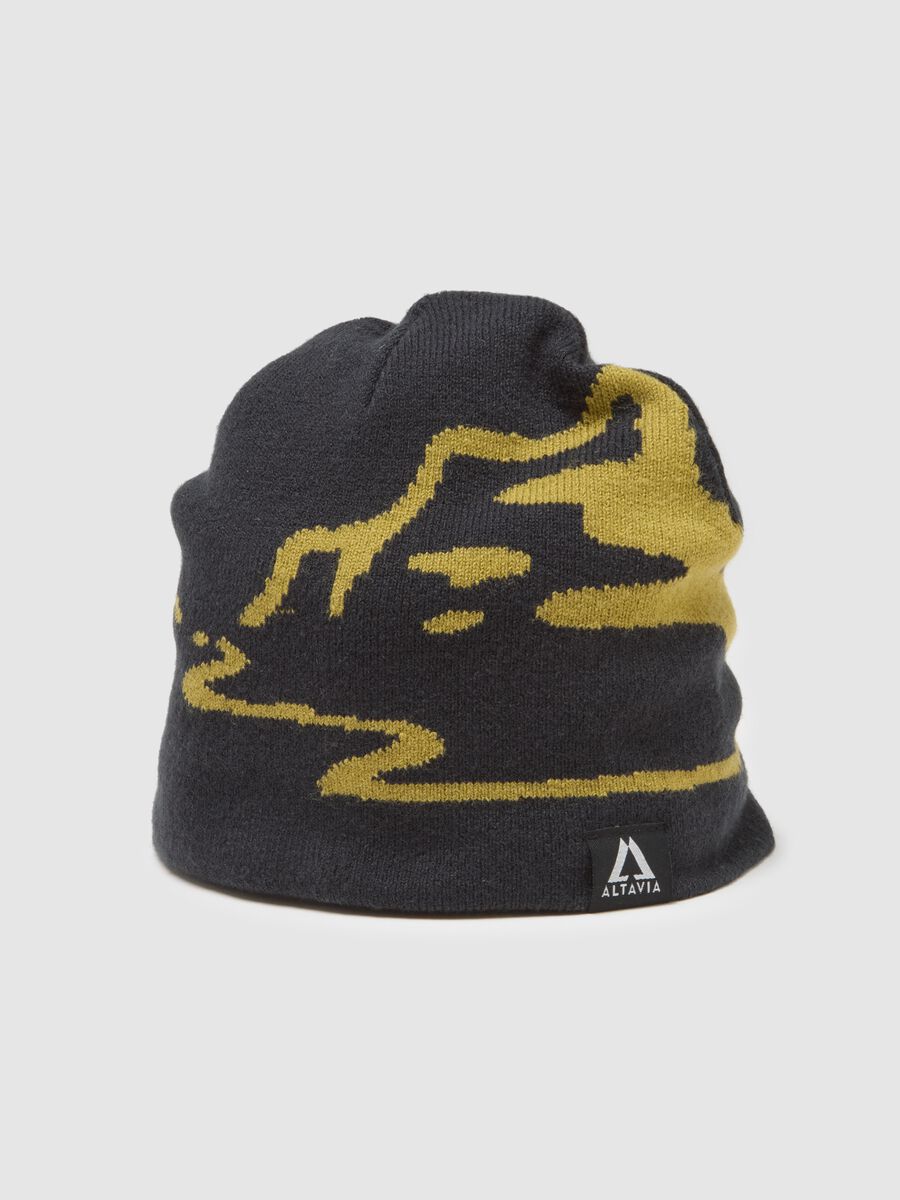 Jacquard hat with contrasting graphic motif ALTAVIA WITH DEBORAH COMPAGNONI_2