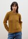 Gelber Rippstrickpullover aus elastischer Wolle, Regular Fit_2