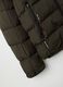 Regular fit green padded jacket with zip_5