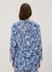 Blau-wei&szlig;er Kaftan aus Bio-Baumwolle mit Tropical-Print_3