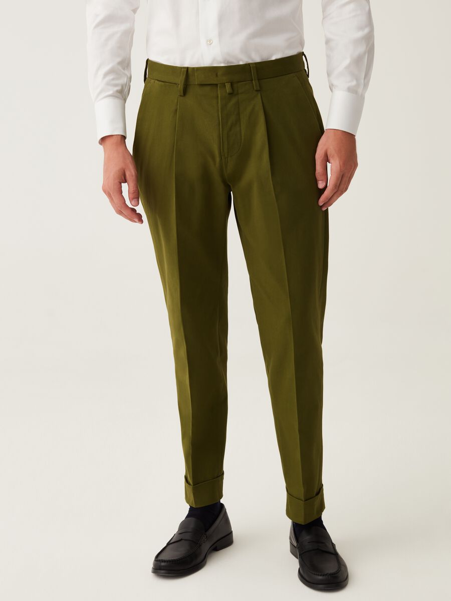 The Perfect Item slim-fit chino trousers in triple twist cotton_3