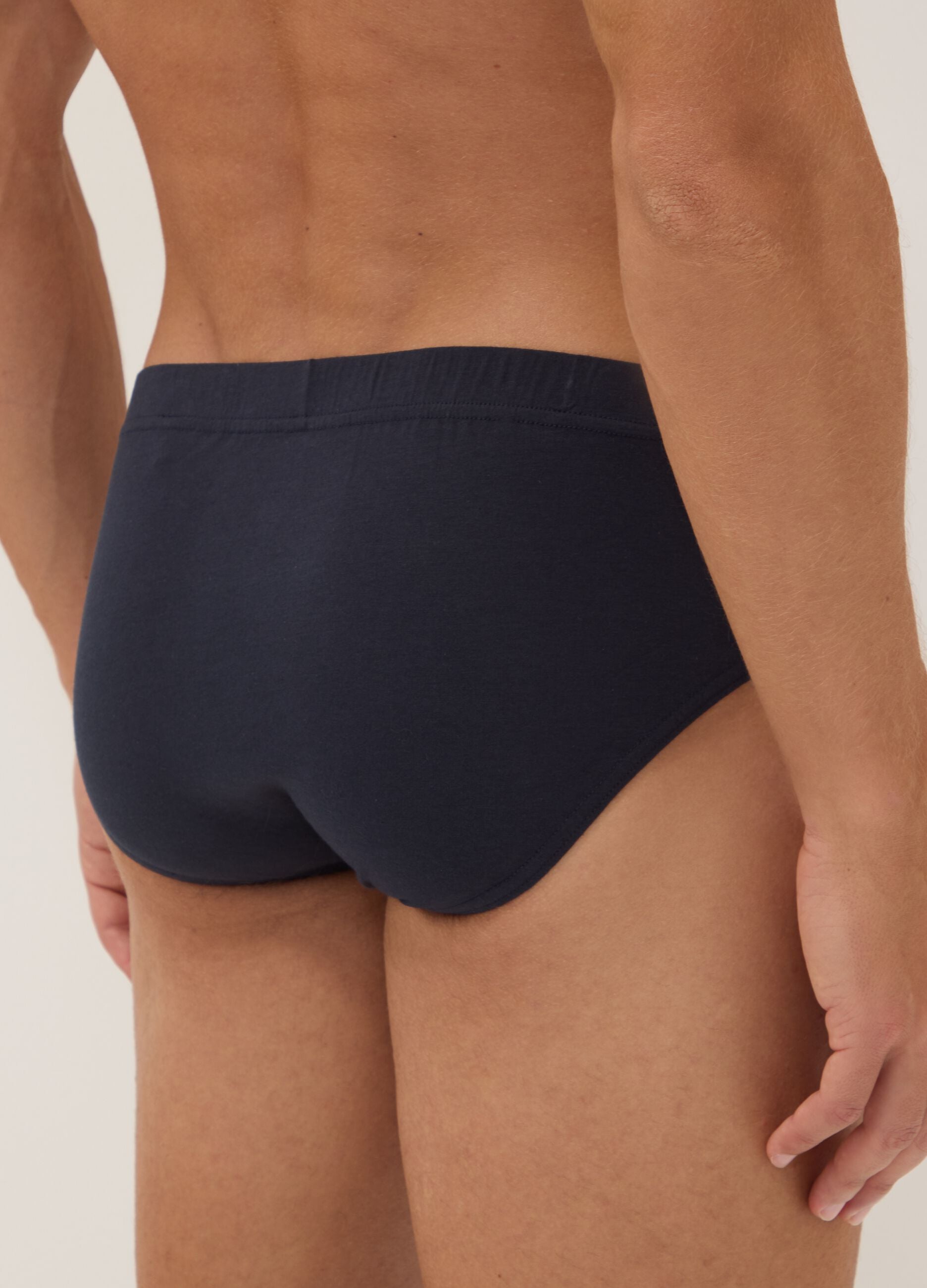 Blaue Slips aus Bio-Baumwolle