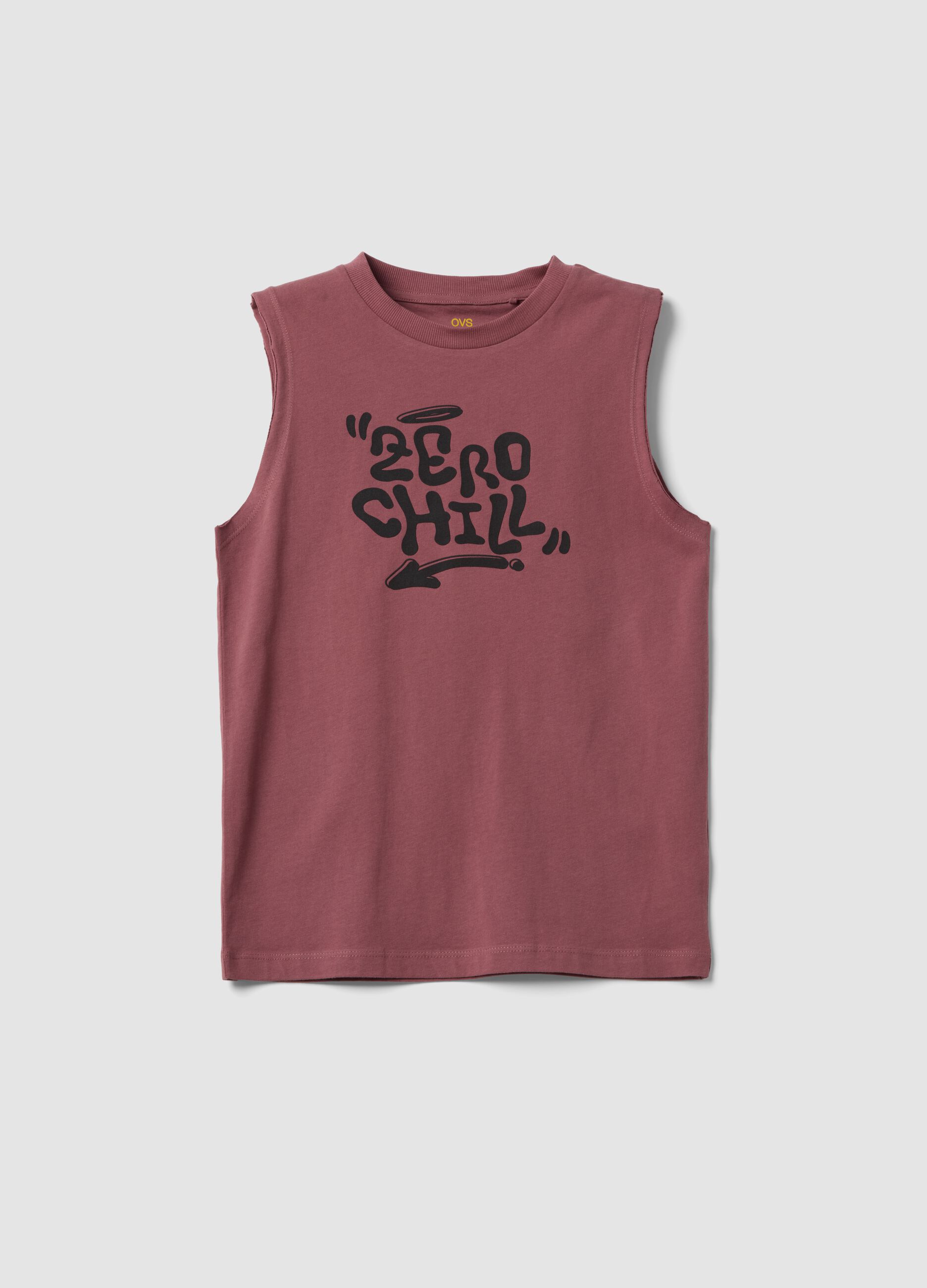 Rosa Tanktop aus Bio-Baumwolle