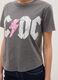 T-shirt cinza de algod&atilde;o puro, corte regular, com estampa AC/DC_3