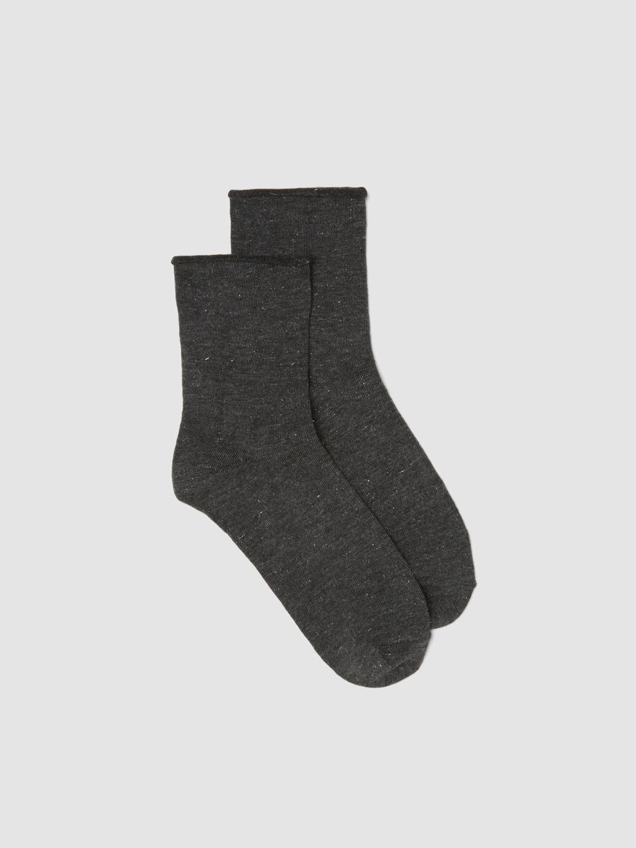 Calzini neri in viscosa elasticizzata_0