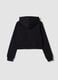 Schwarzer Kapuzenhoodie mit Rei&szlig;verschluss aus Baumwollmischung f&uuml;r M&auml;dchen, Regular Fit_4