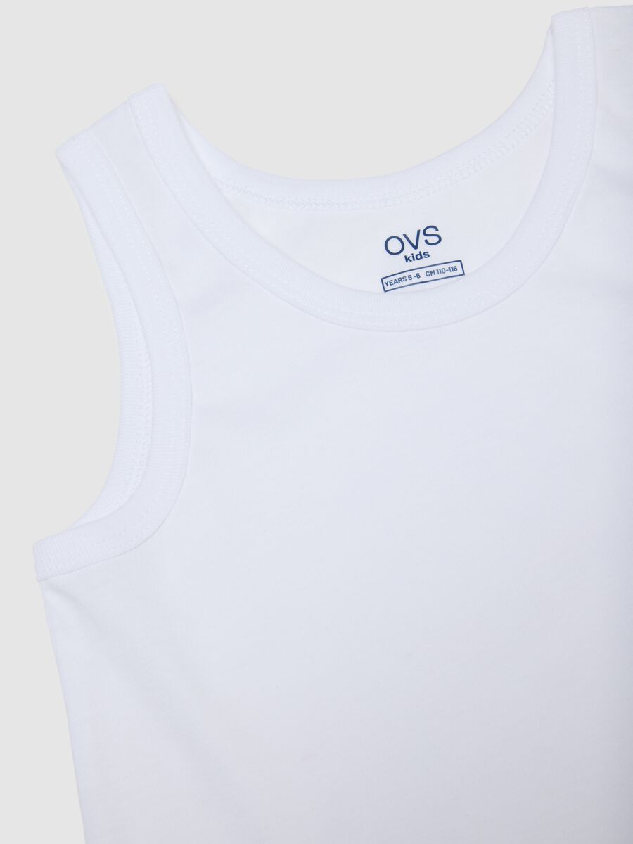 Multicolour pure cotton child&rsquo;s regular fit vests twin pack_3