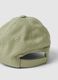 Cappellino da baseball in puro cotone verde da bimbo con ricamo_2