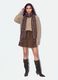 Beige stretch wool crew-neck jumper, oversized fit_1