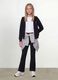 Girls' black slim-fit stretch organic cotton trousers_0