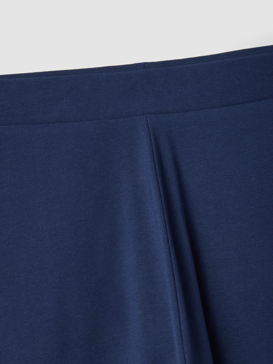 Blaue Leggings aus elastischer Baumwolle_5
