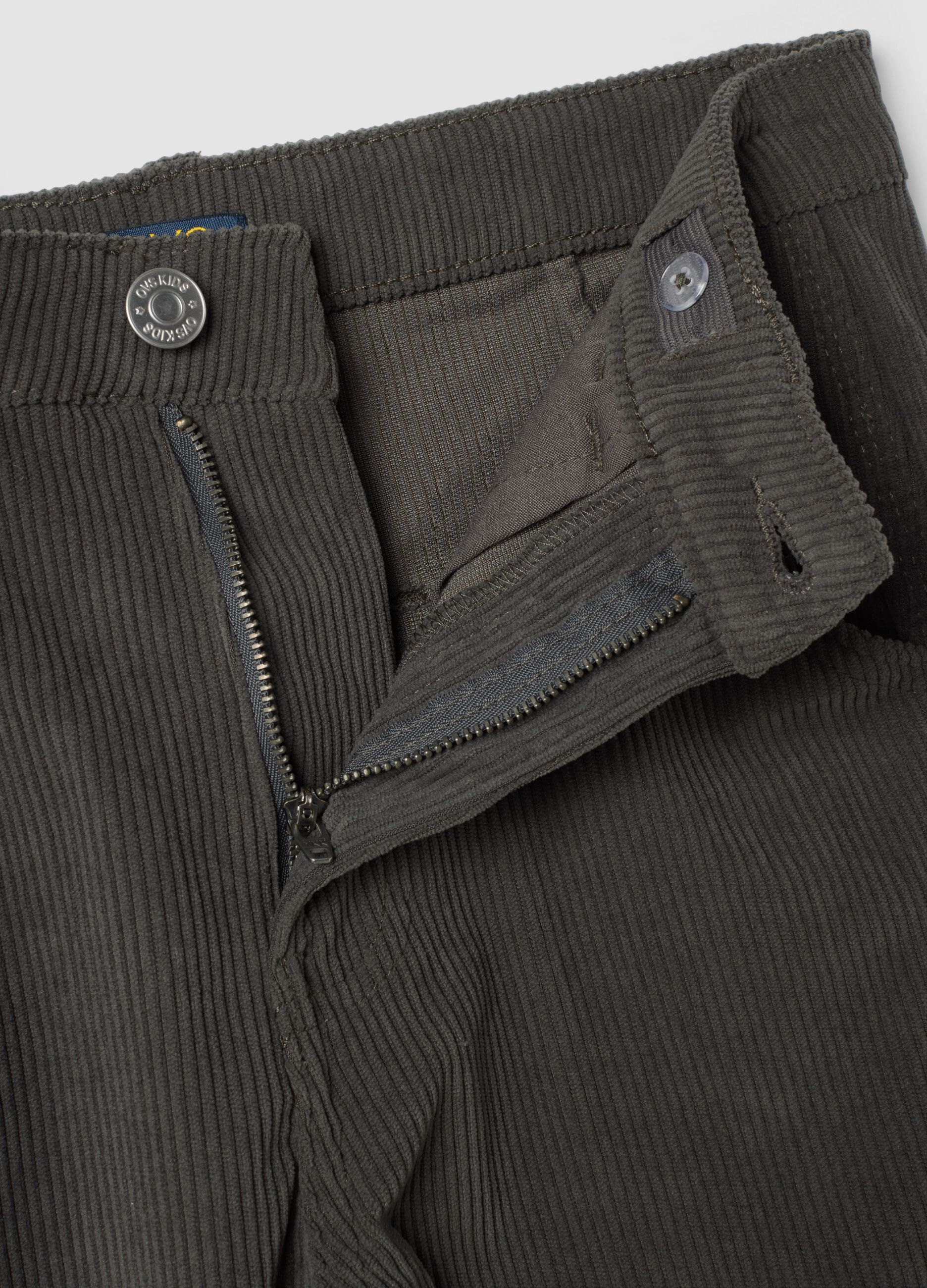 Pantaloni carpenter grigi a coste over fit