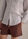 Braune Badeshorts mit elastischem Bund und Kordelzug_2