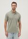 Green stretch cotton blend polo regular fit_1