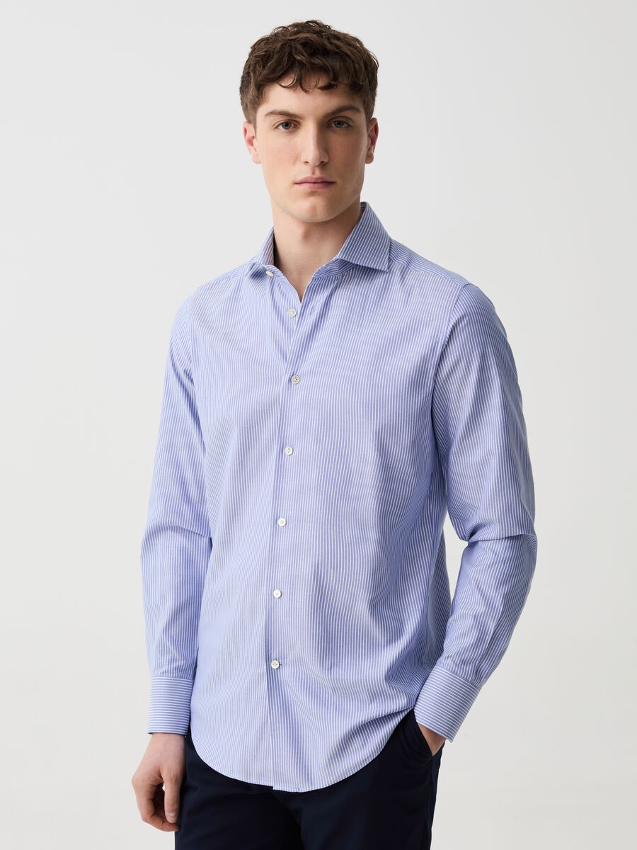 The Perfect Item slim-fit tailored shirt with stripes_2