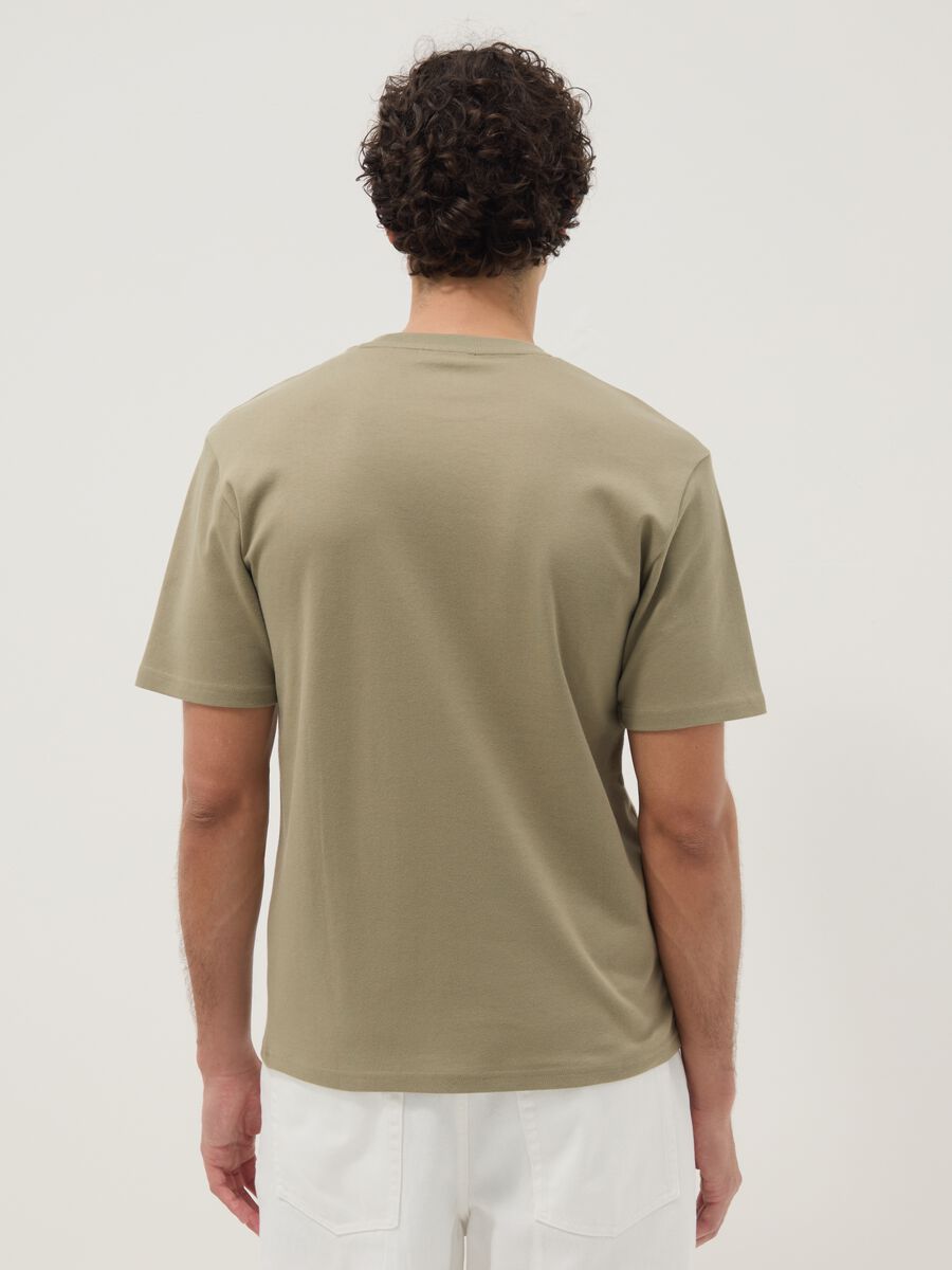 The Iconic Tee Green T-shirt in Pure Cotton Relaxed Fit_3