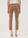 Braune Slim-Fit-Leggings aus elastischer Viskose_2