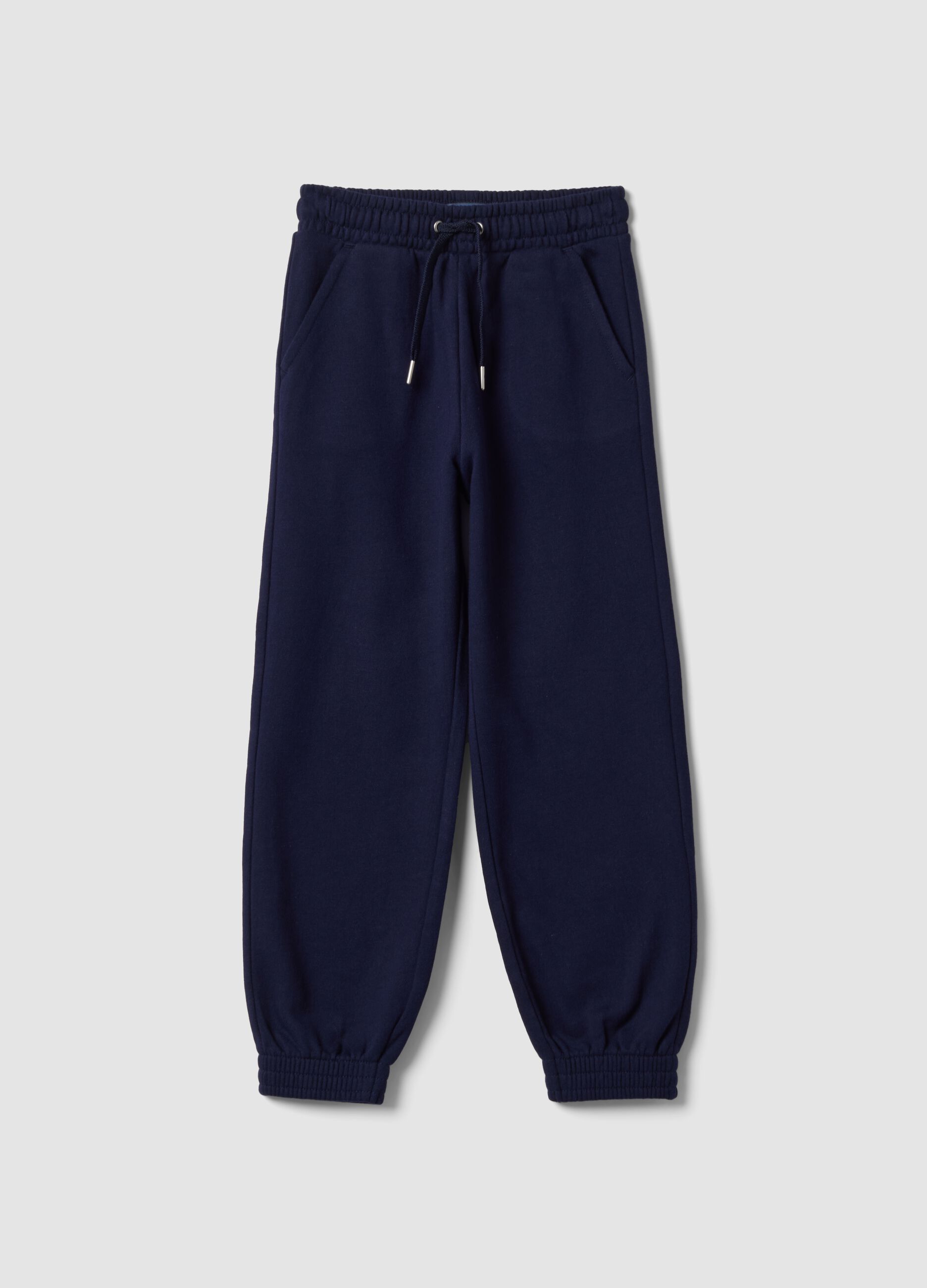 Blaue Jogginghose aus Bio-Baumwolle