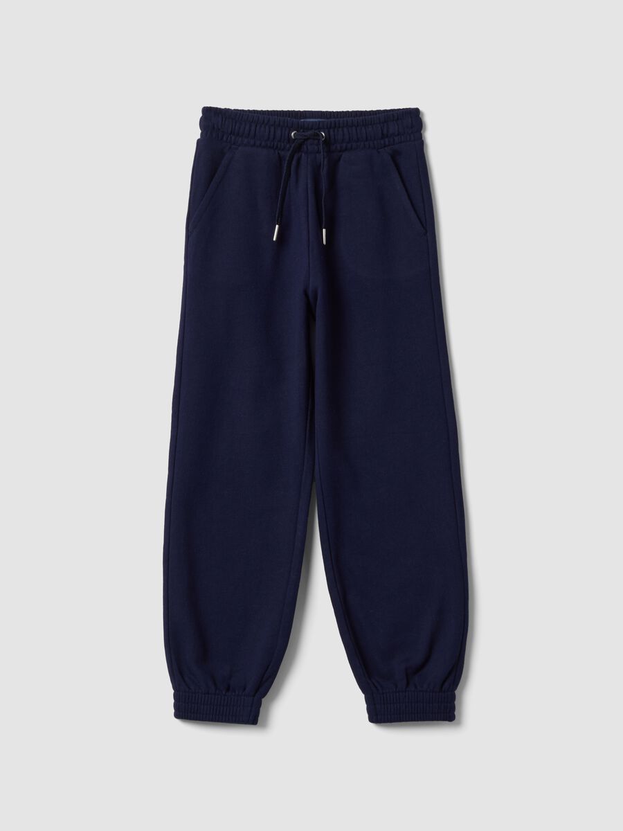Blaue Jogginghose aus Bio-Baumwolle_0