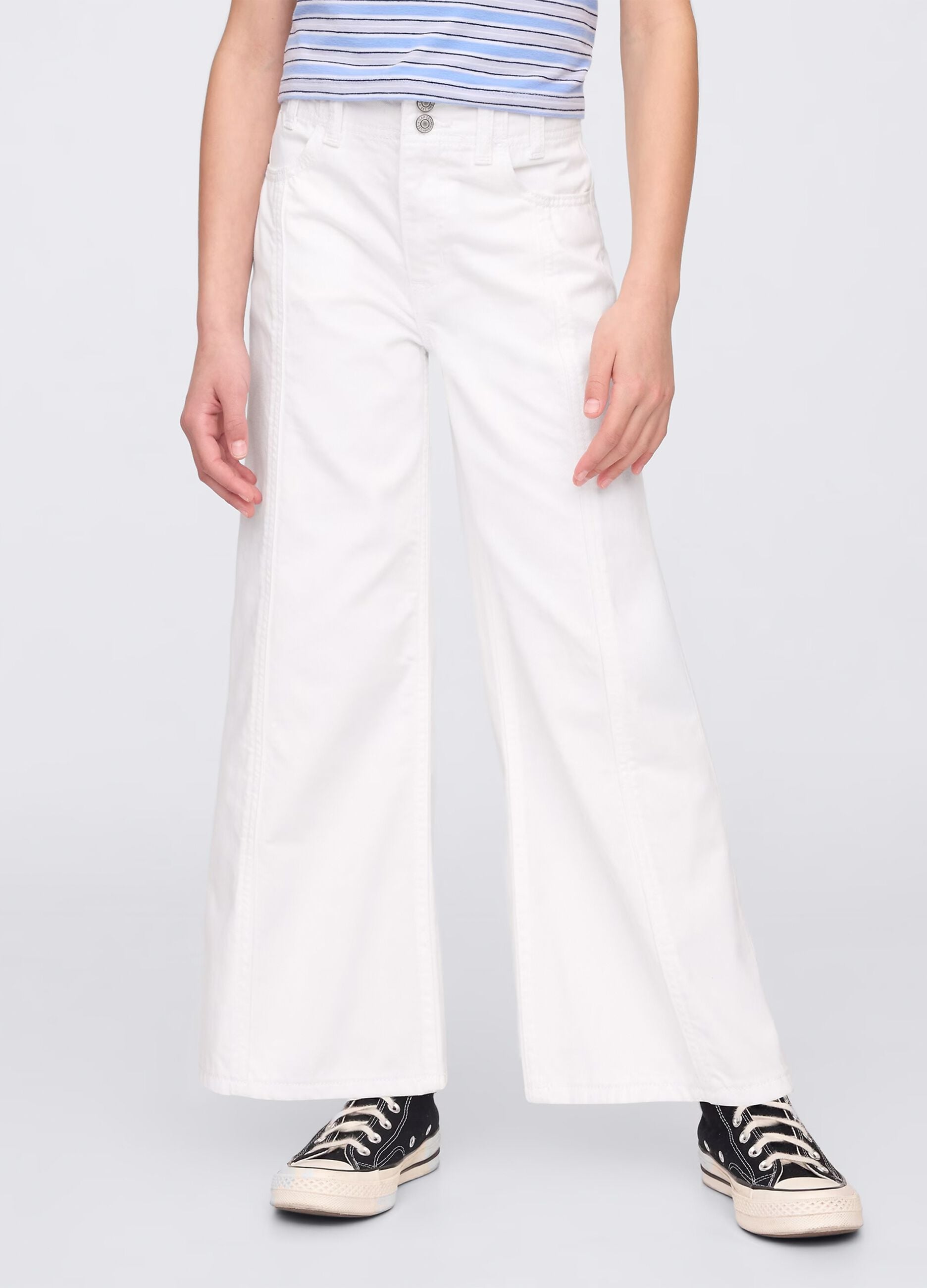 GAP Kids wei&szlig;e Jeans mit weitem Bein