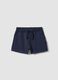 Girls' blue 100% cotton regular-fit shorts_0