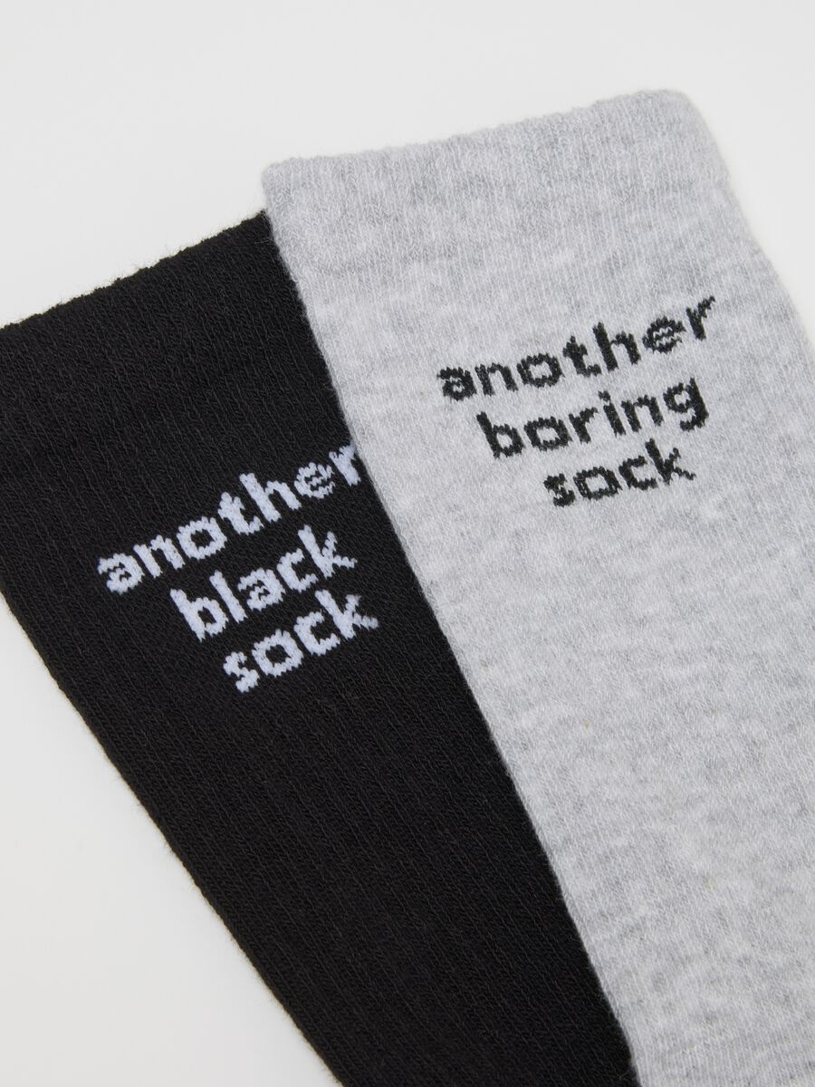 Multi-coloured sports socks tripack in stretch cotton_2