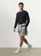 Black long-sleeve T-shirt in 100% organic cotton with crew neck_1