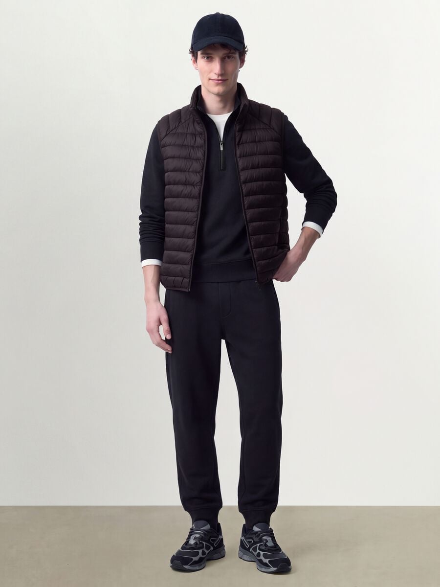 Violette Ultralight Steppweste mit Rei&szlig;verschluss_1