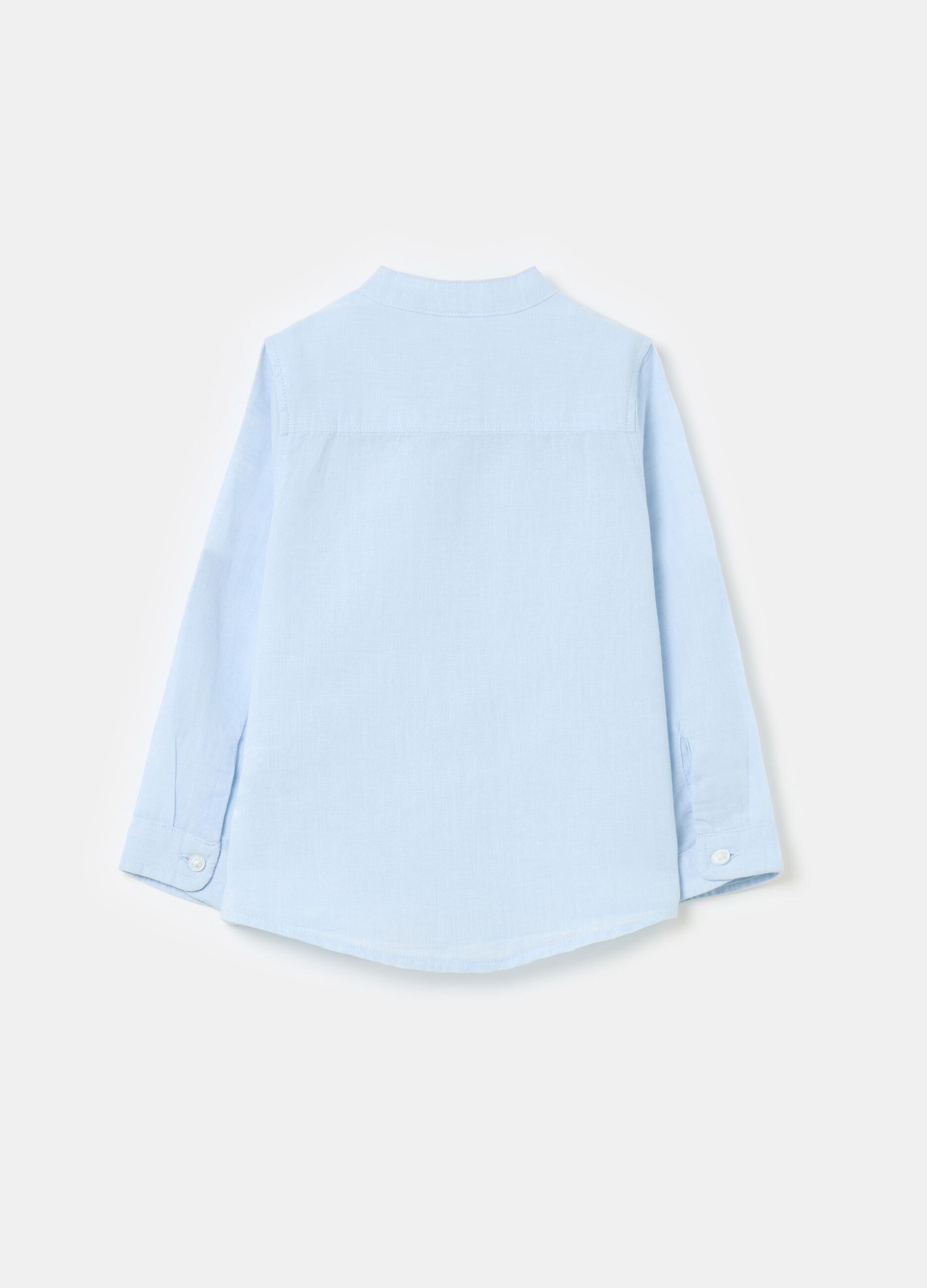 Camisa de algodón y lino