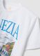 Wei&szlig;es T-Shirt aus 100% Baumwolle mit Grafikprint, Regular Fit_5