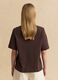 Brown pure cotton short-sleeve T-shirt_3