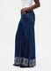 Wide denim trousers with floral turn-up_3