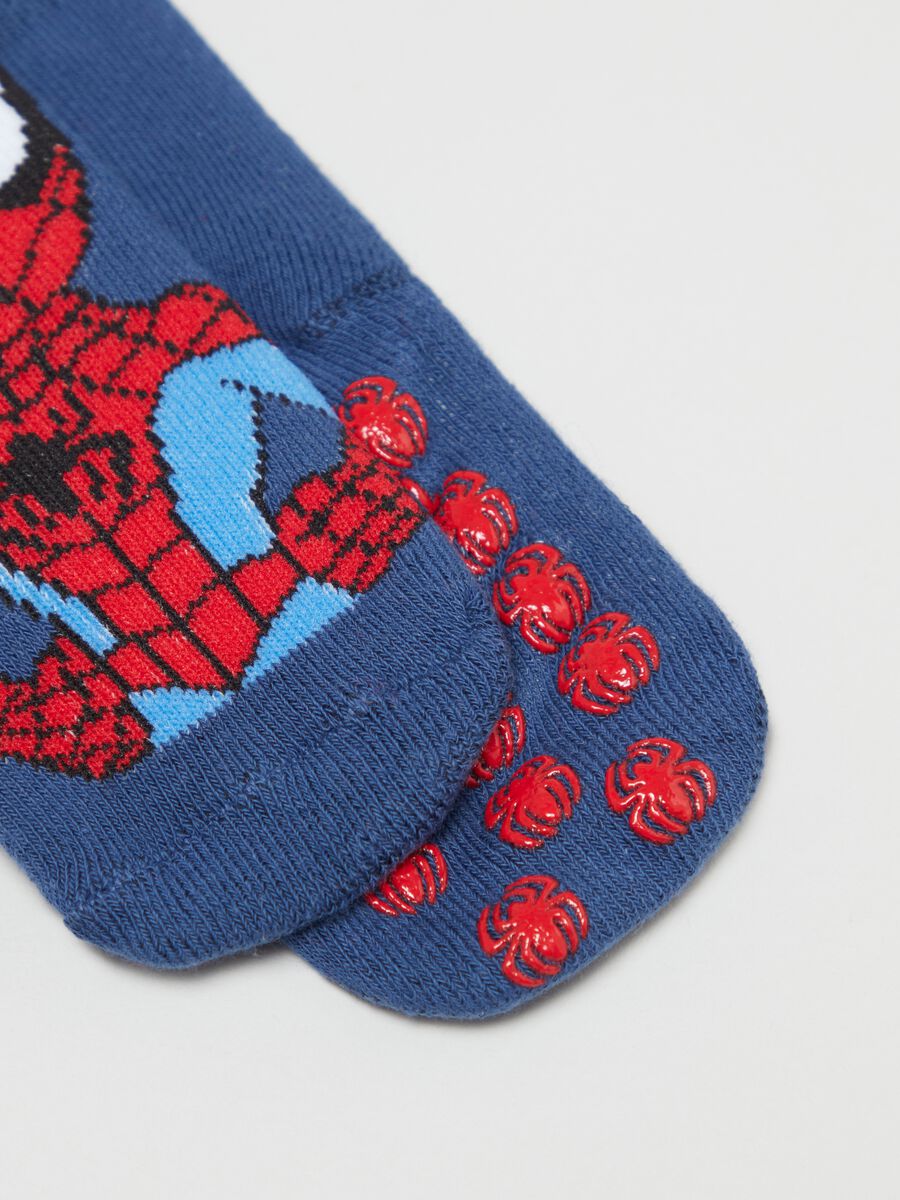 Two-pair pack slipper socks with Spidey design_2