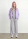 Purple hooded rain jacket with zip for girls_3