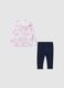 Conjunto multicolor de ajuste regular para ni&ntilde;a en algod&oacute;n puro_0