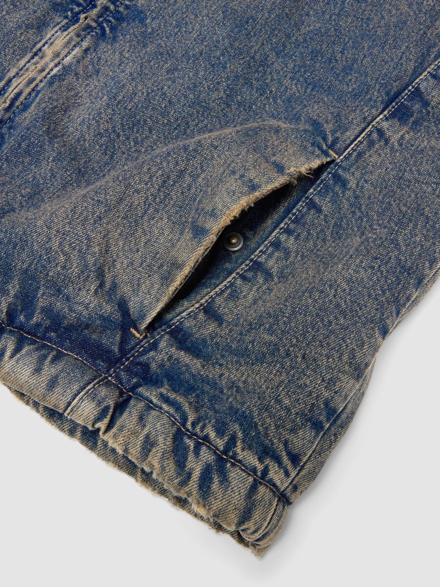 Denim Padded Jacket Vintage Dark Blue_6
