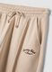 Beige cotton-blend straight-fit joggers_1