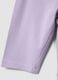 Girls' purple stretch cotton leggings with skinny fit_3