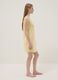 Yellow pure cotton nightdress with straps and lemon print_1