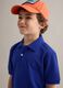 Boys' Regular Fit Blue Stretch Cotton Polo_2