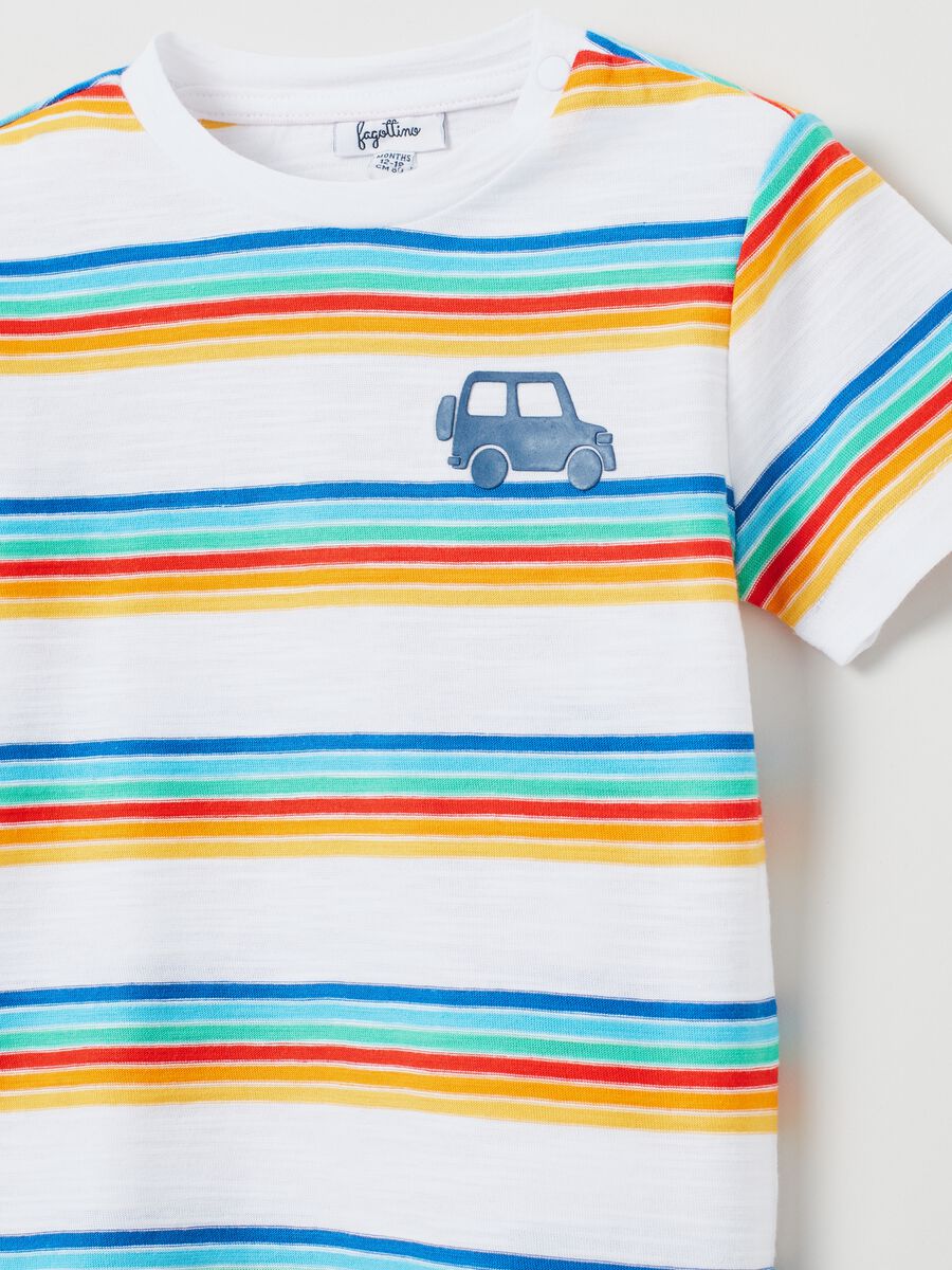 T-shirt in yarn-dyed striped cotton_2