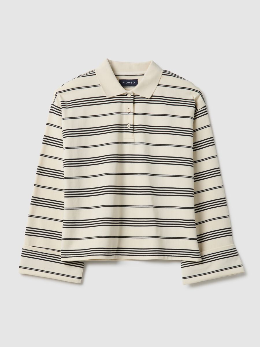 Regular fit multicolour striped pure cotton polo_4