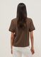 Brown pure cotton short-sleeve T-shirt_3