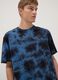 Blue short-sleeve pure cotton T-shirt_0