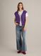 Purple viscose-blend vest in plain knit_1