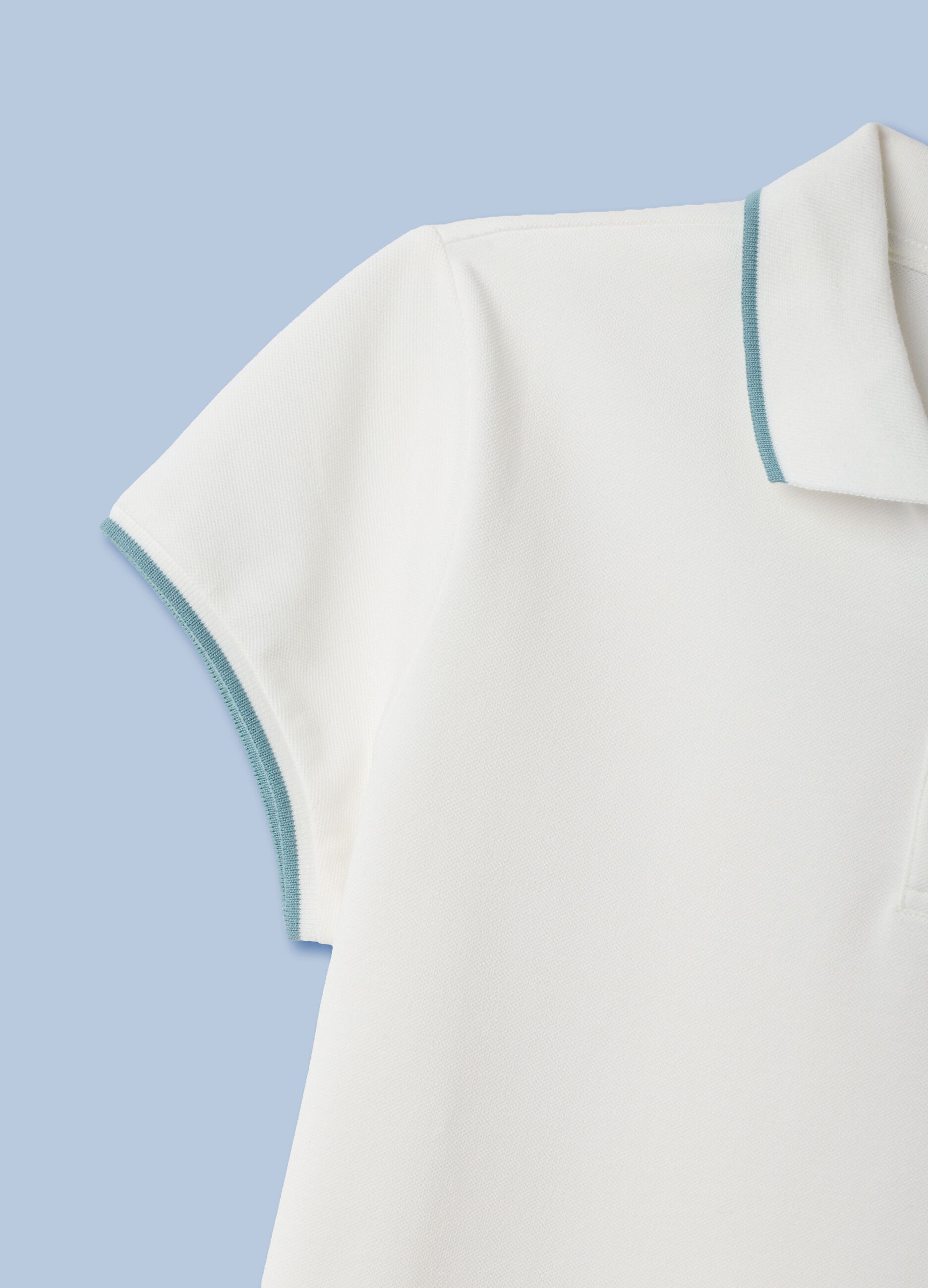 Wei&szlig;es ALTAVIA SAILING Poloshirt aus Stretch-Baumwolle