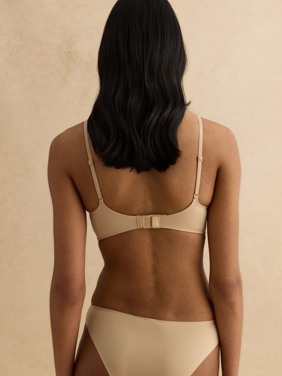 Beige bralette bra with removable padding_3